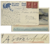Drs. Arnold Sommerfeld and Paul Epstein Write a Jovial Postcard to Fellow Dr. Peter Paul Koch